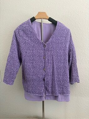 CLICK Lavender Cotton Top